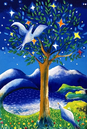 Litografi av Stefan W. Igelström. 32x45 cm