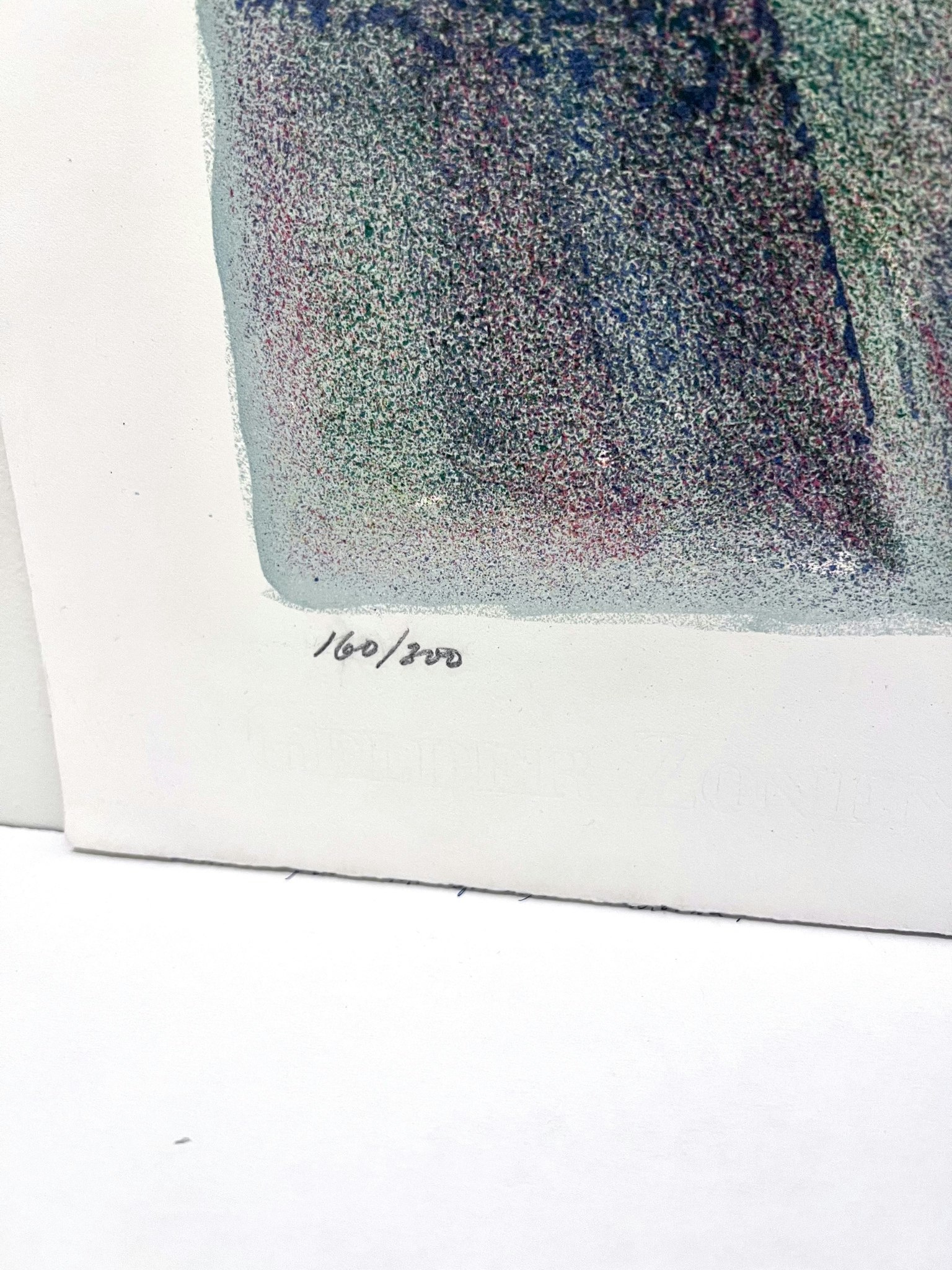 "Vas" Litografi av Bengt Andersson Råssbyn. 68x60 cm