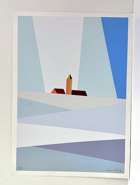 "Fyren" Litografi av Franco Costa. 50x70cm