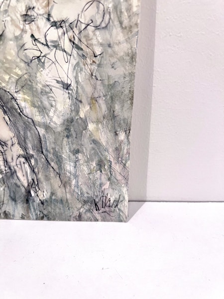 "Soldyrkan" Akvarell av Kjell Dack. 19,5x24,5 cm