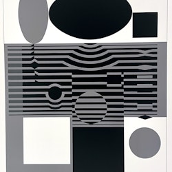 Seriegrafi av Viktor Vasarely. 50x56 cm