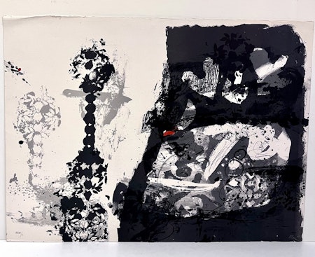 Färglitografi av Antoni Clavé. 76,5x57 cm