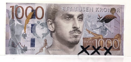 "Zlatan" Tusingen. Bingografi av Bingo Rimér. 63x28 cm