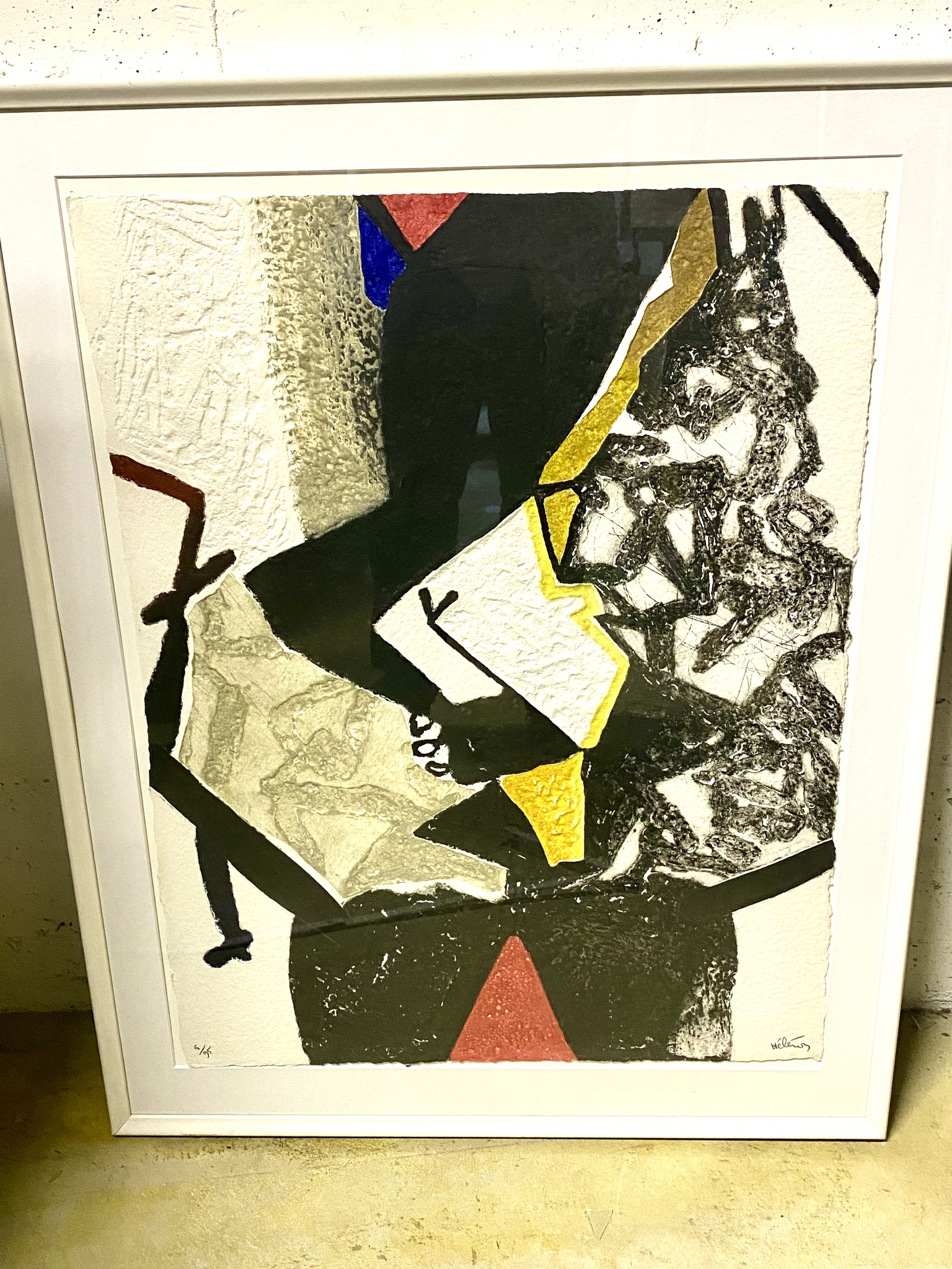 Gravyr av Serge Helenon. 71x93 cm