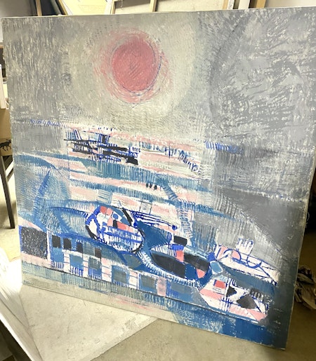 Originalmålning av Gustav Bolin. 130x130 cm
