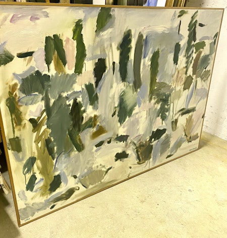 "Bergslandskap II" Olja på duk av Ray Stalje. 122x89 cm