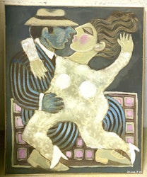 "Dans" Originalmålning av Irene D. 83x102 cm