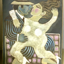 "Dans" Originalmålning av Irene D. 83x102 cm