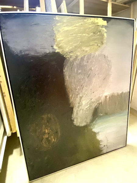 Olja på duk av Johan Petterson. 103x124 cm