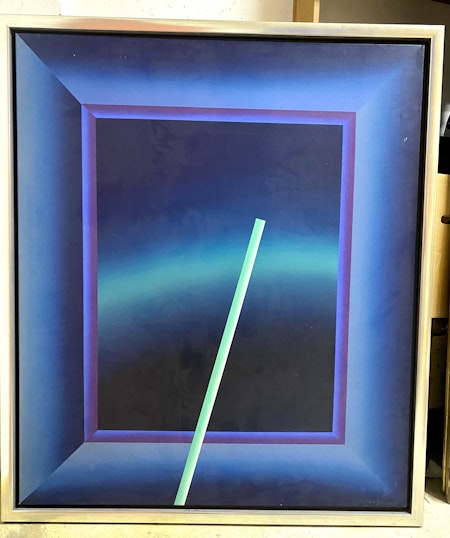 Olja på duk av Curt Hilfon. 119x140 cm
