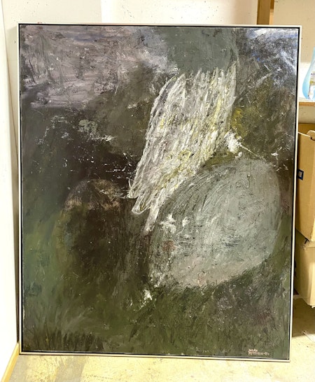 Olja på duk av Johan Petterson. 123x150 cm