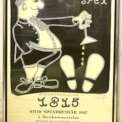 "MedicinarSPEX Wienkongressen 1967". Inramad affisch 52x76 cm