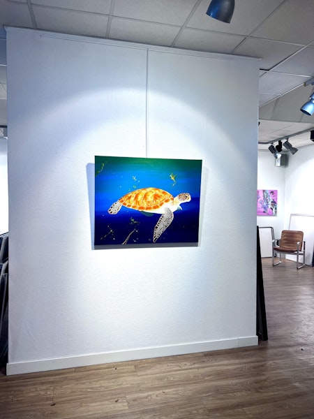 "Julius Ceasar" Akrylmålning på duk av Bjørn Lindow. 80x60 cm