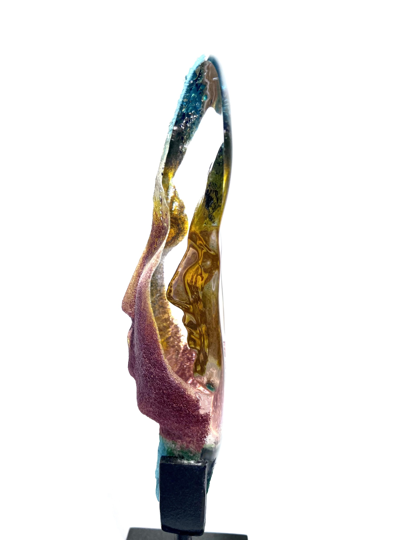 "Arin II" Unik skulptur i glas av Björn Ekegren. Höjd 30,5 cm