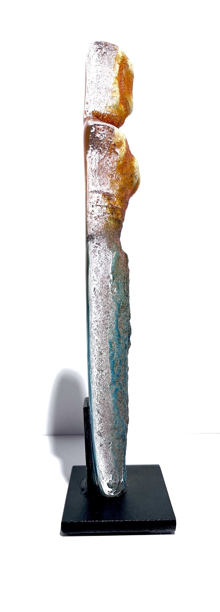 "Nereid" Unik skulptur i glas av Björn Ekegren. Höjd 27 cm