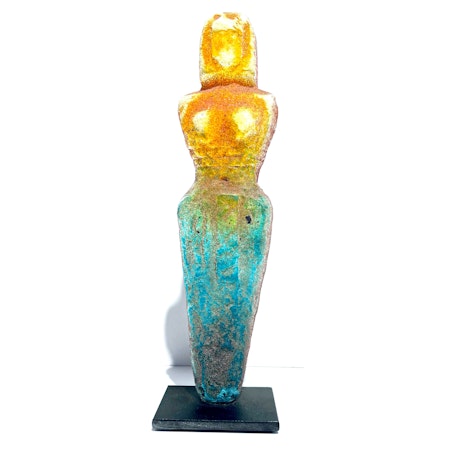 "Nereid" Unik skulptur i glas av Björn Ekegren. Höjd 27 cm