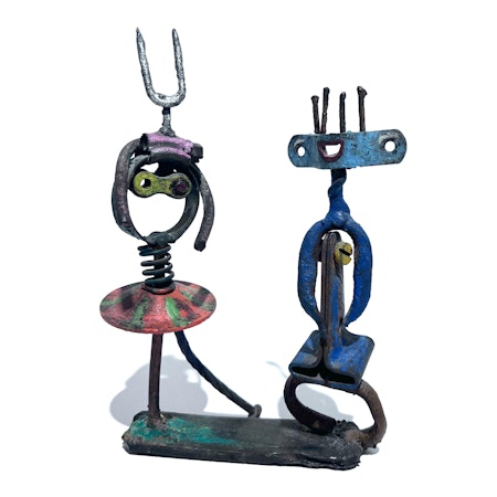 "Kvinde & Mand" av Jes Nordby. 16x11x3 cm