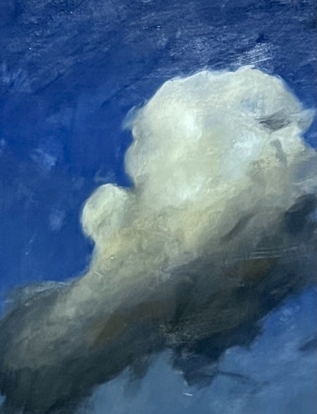 "Moln" Olja på duk av Martin Watsfeldt. 24x30 cm