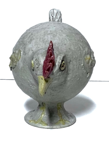 "Tuppen" Skulptur i stengods av Marc Dagorn. H. 18 cm
