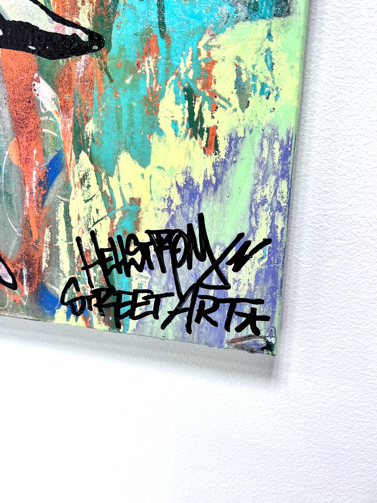 7."Res dig efter varje smäll…” Hellstrom Street Art & Adure 1UP Crew / FY Crew 100x100 cm