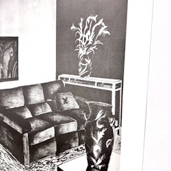 Kent Lindholm, litografi, signerad  Ur sviten "Suite of rooms", 49 x 69 cm.