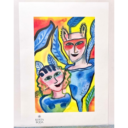 Ulrika Hydman Vallien, Kosta Boda" Litografisk affisch" 50x70 cm.
