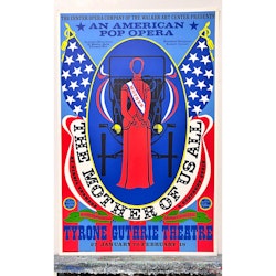 Robert Indiana "An american pop opera", färglitografi 93x60 cm