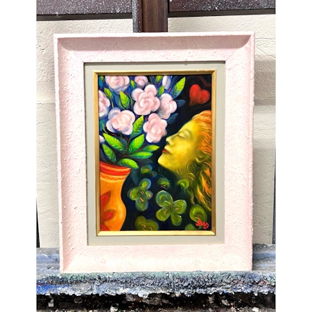 Stefan W. Igelström, "Blomsterdoft", Olja på duk, 38x47 cm.