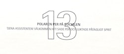 Jussi Taipaleenmäki, Litografi, "Polaren Pär på socialen" 56 x 43,5 cm