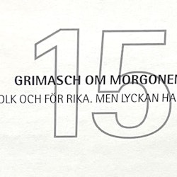 Jussi Taipaleenmäki, Litografi, "Grimasch om morgonen" 56 x 43,5 cm