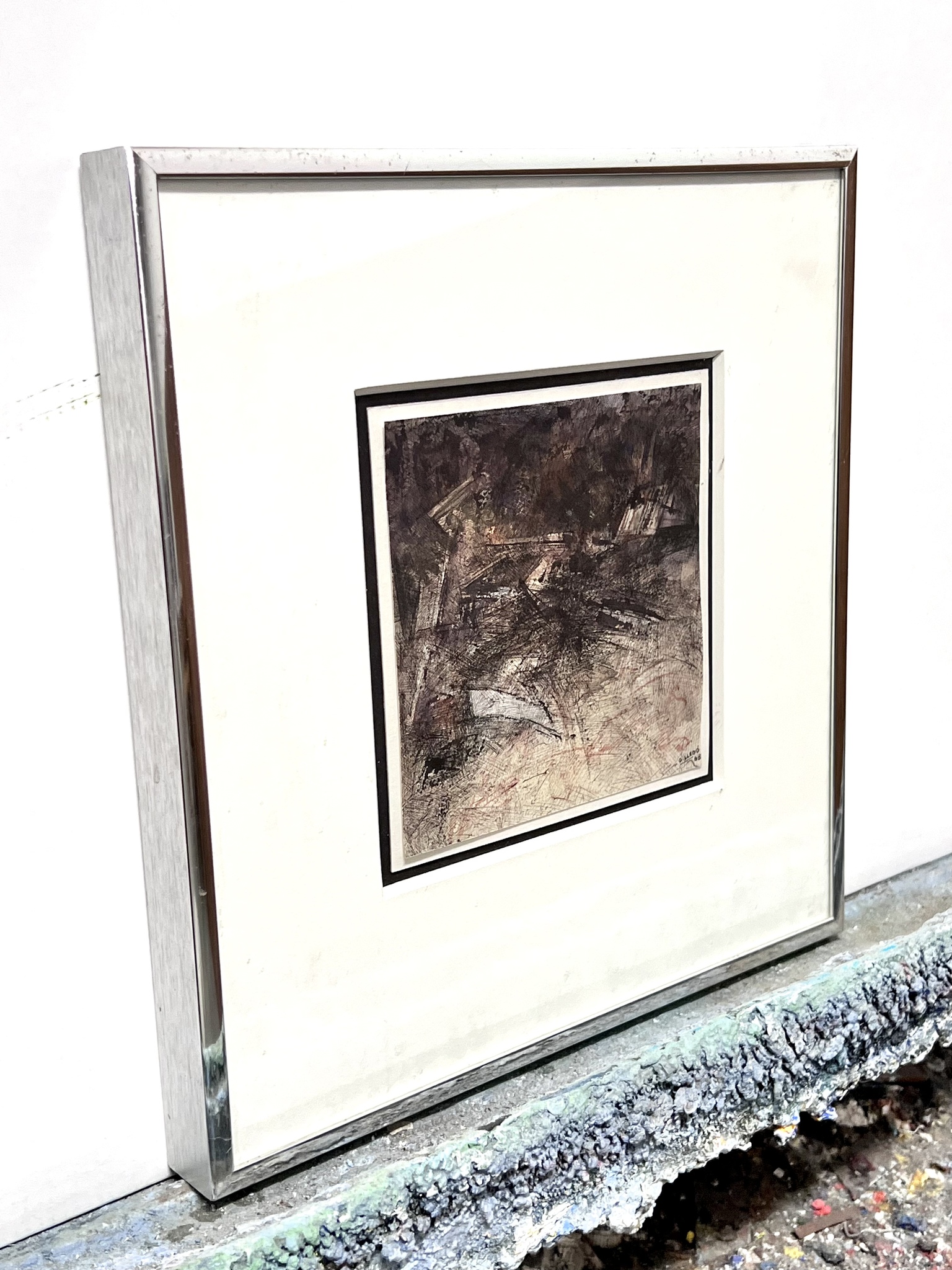 Guillermo Lledó, Original på papper, "Abstract composition", 26,5x27 cm