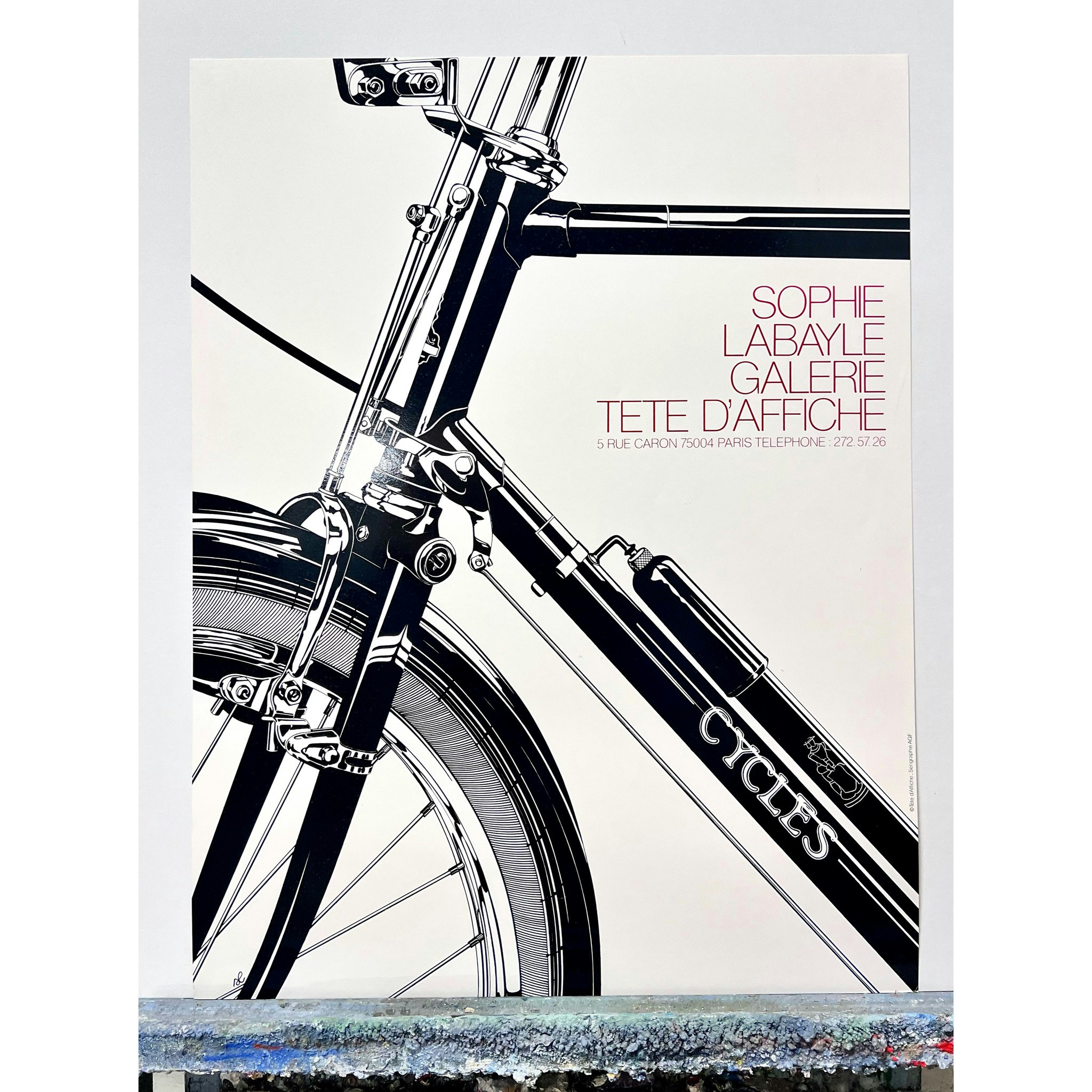 "Cycles" Originalposter av Sophie Labayle från 1982. 61x79 cm