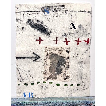 James Coignard, handkolorerad karborundumetsning. 46x56,5 cm.