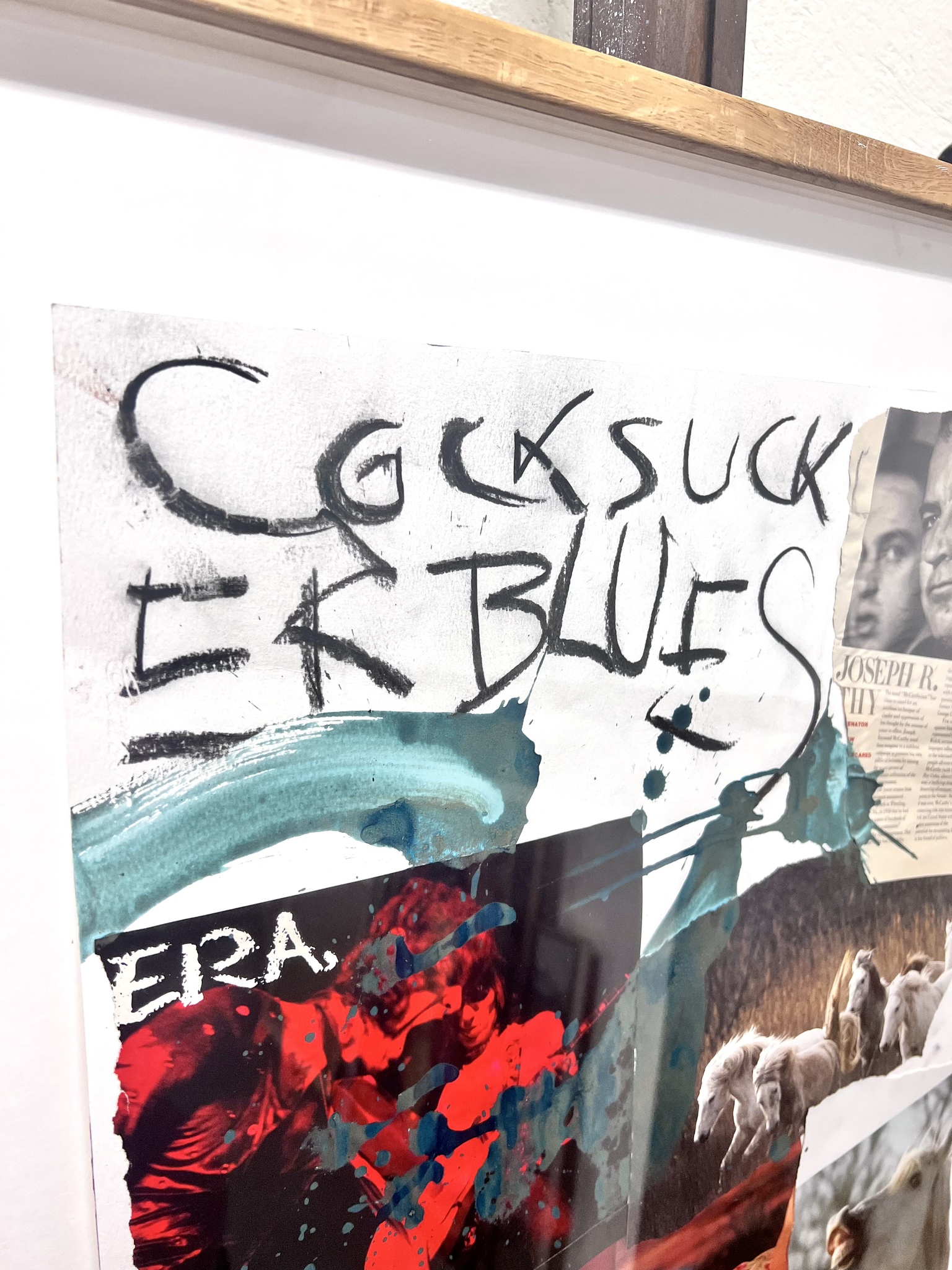 "Co*ksucker Blues" Mixed media av Ulf Lundell 69x85 cm