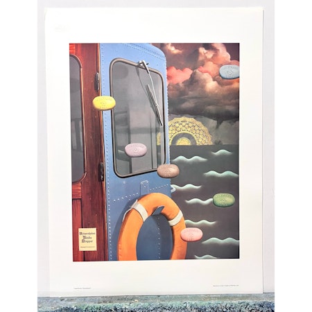 "Bäska Droppar" Reproduktion av Howard Brookes ur Marstrandssviten. 45x60 cm