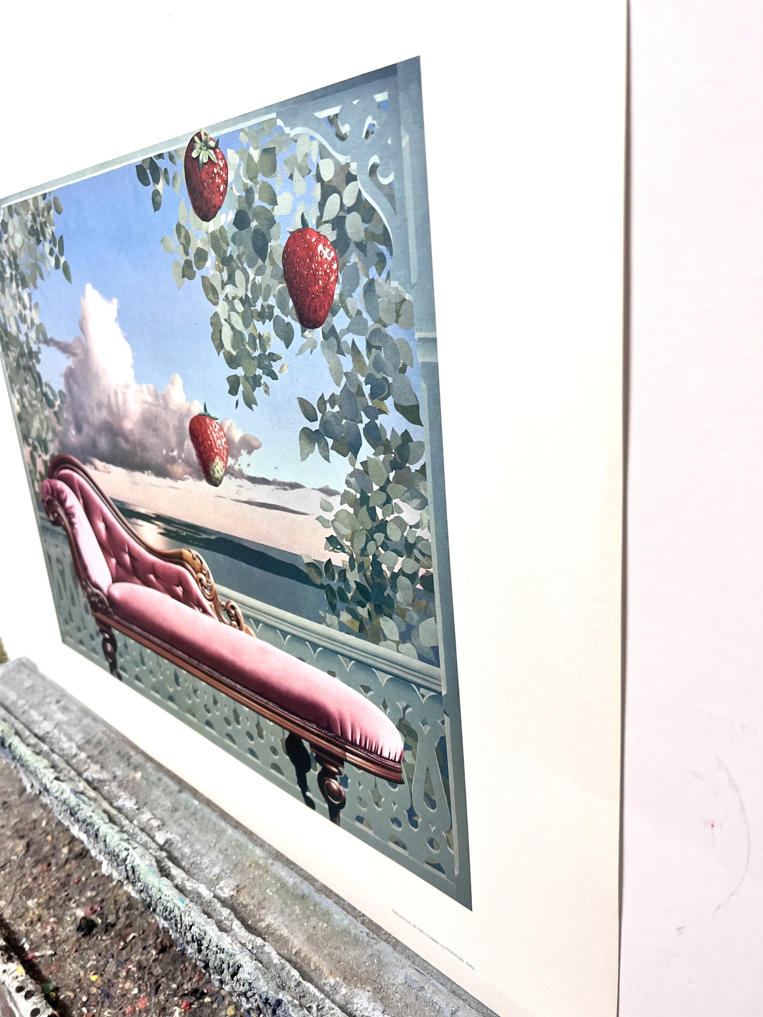 "The Strawberry Serenade" Reproduktion av Howard Brookes ur Marstrandssviten. 45x60 cm