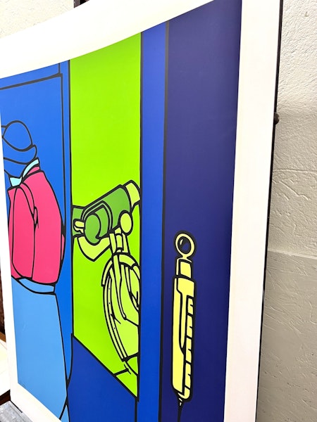 "Senza Titolo" Serigrafi av Valerio Adami. 70x95