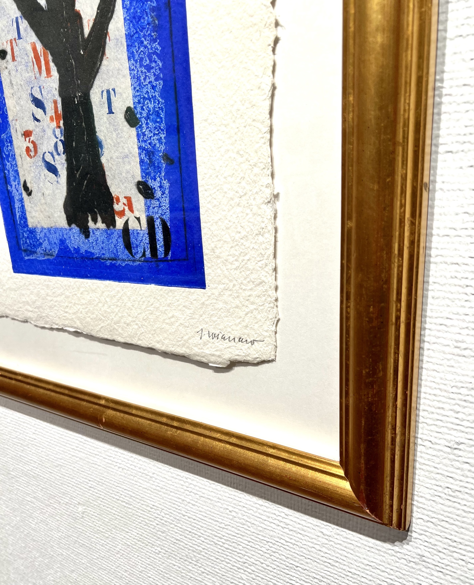 "Arbre sur bleu" Etsning av James Coignard. 75x62 cm