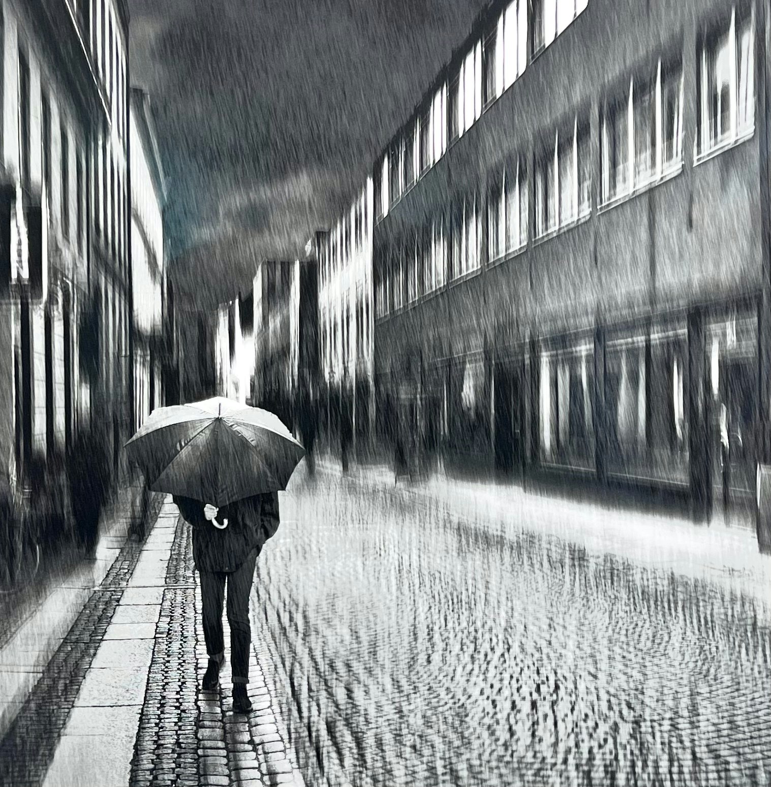 "Rain Man" Foto av Anders Hammarström ur Light & Serenity serien. 71,5 x 69cm