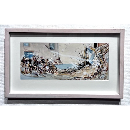 "Vågen" Originalmålning av Bernt Jonasson. 54x31,5 cm
