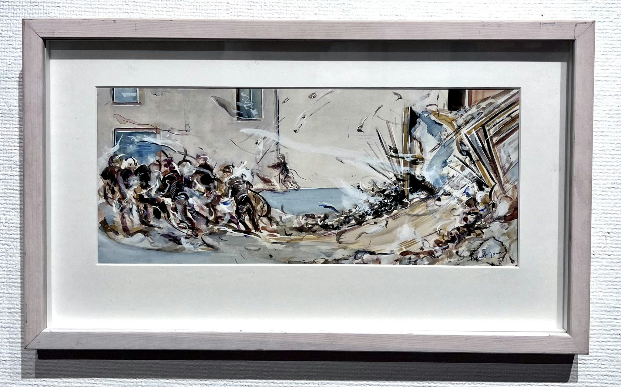 "Vågen" Originalmålning av Bernt Jonasson. 54x31,5 cm