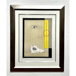 "Ögat" Litografi av Esaias Thorén. 55x67 cm. Inramad