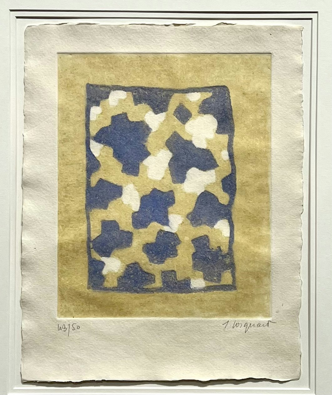 Etsning av James Coignard. Inramad, 45x55,5 cm. nr 43/50