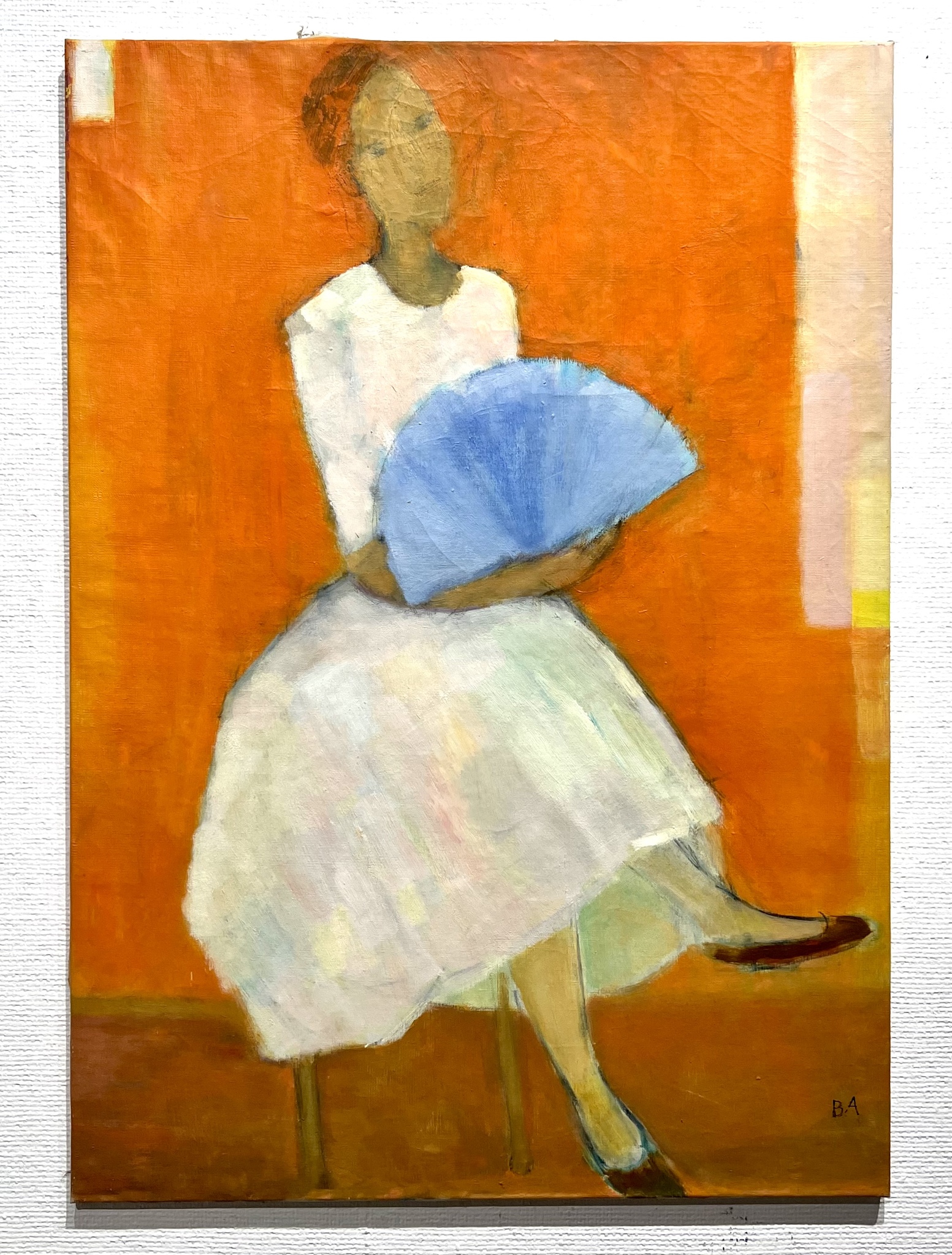 "Vilande ballerina", Olja på duk av Berthold Adolfsson. 59x84cm.
