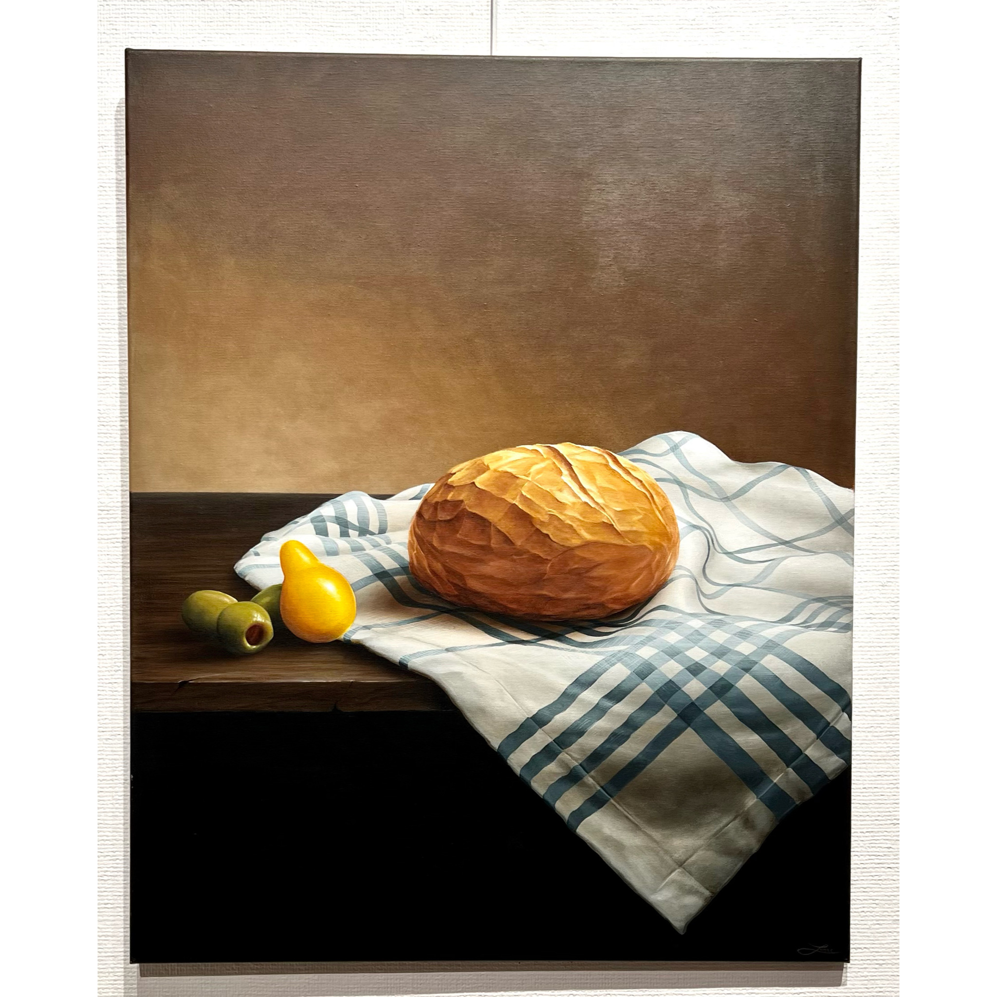 "Ingen Titel" Akrylmålning på duk av Jonas Brodin. 65x80 cm
