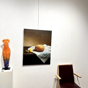"Ingen Titel" Akrylmålning på duk av Jonas Brodin. 65x80 cm