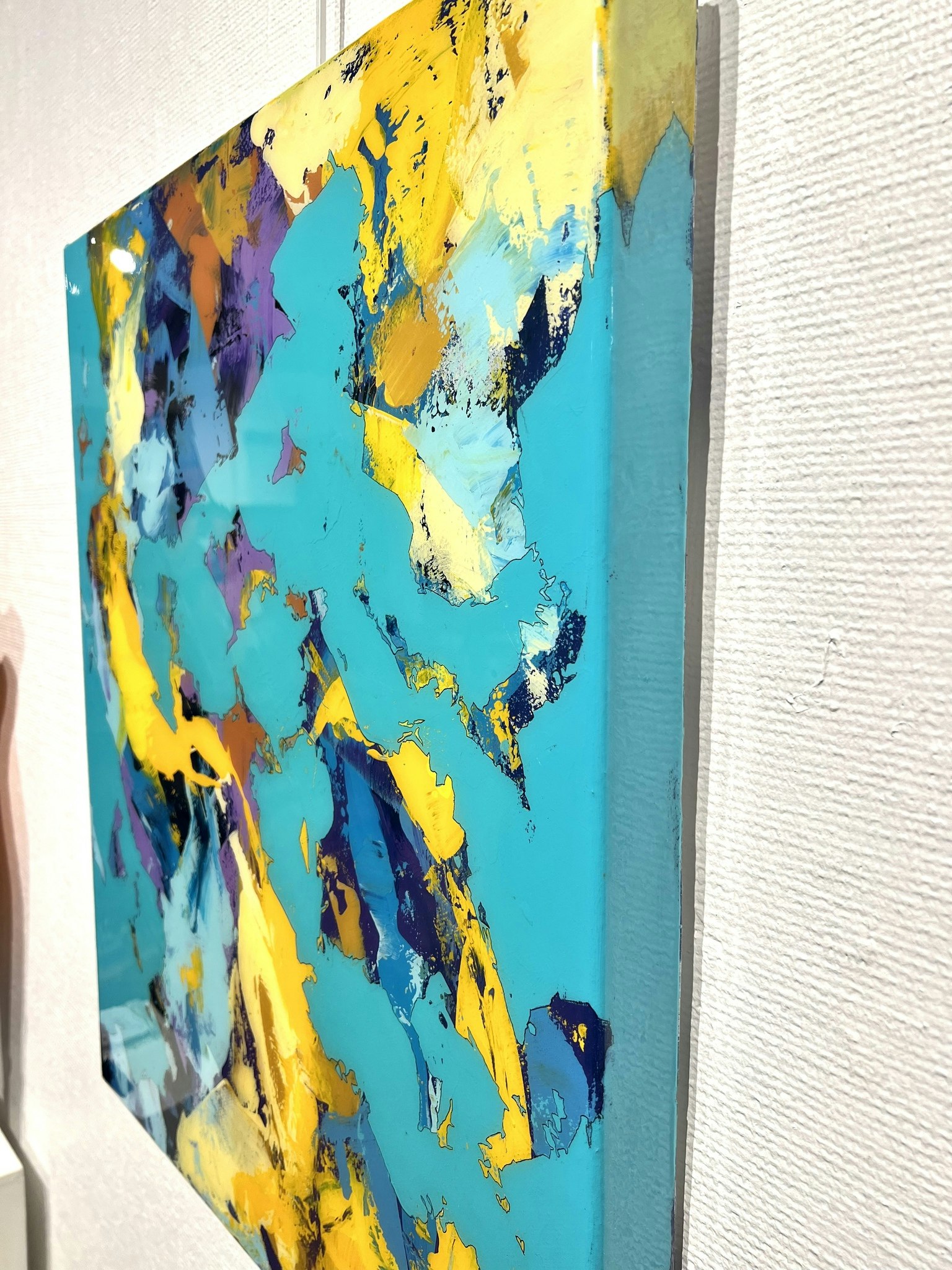 "Border on Sky Blue" Alberto Ramirez LEG & Jochen Vrba. Mixed media 50x60