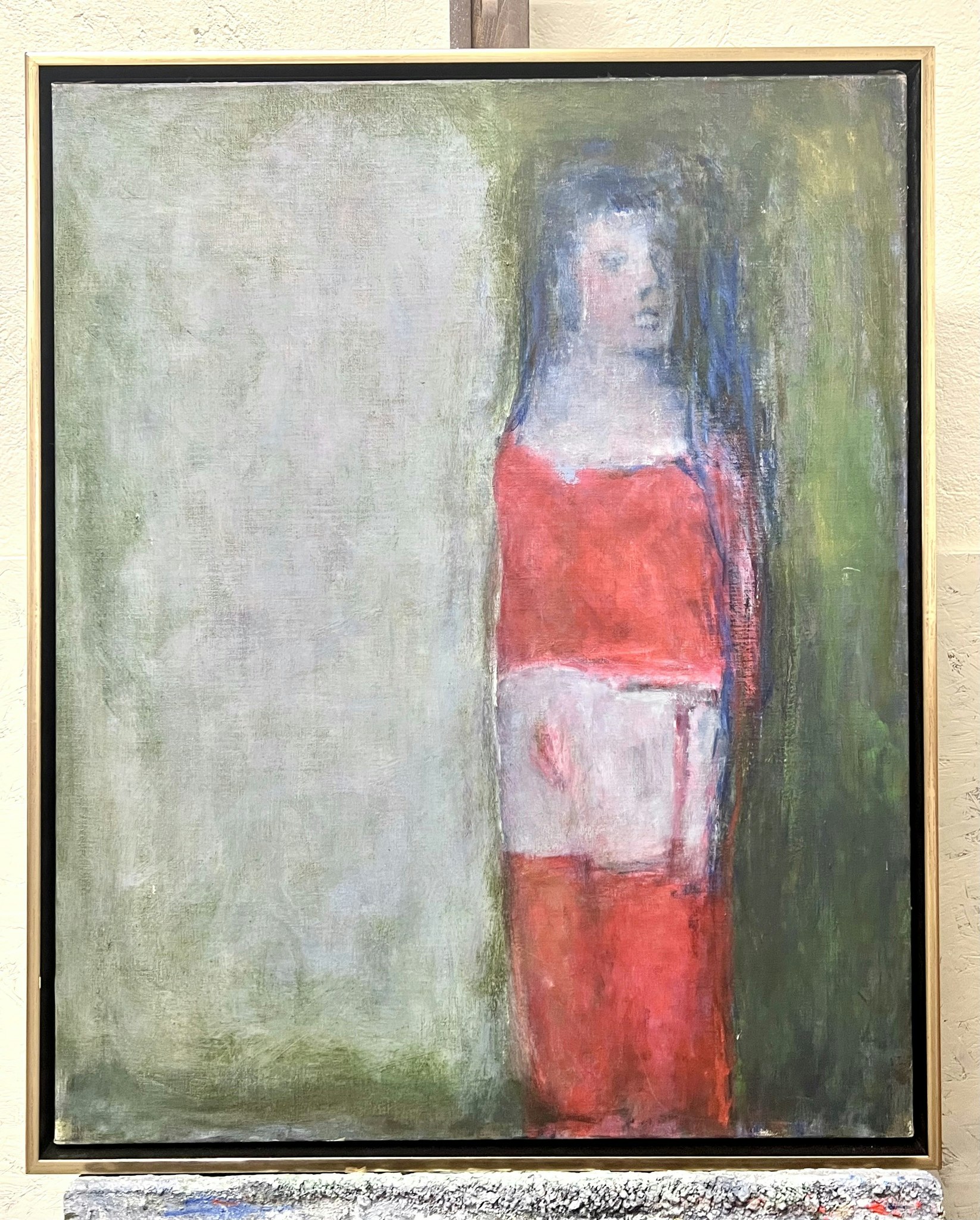 "En morgondröm" Olja på duk av Kjell Åslund. 76x94 cm