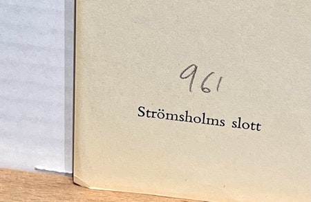 "Strömsholms slott" Konsttryck efter träsnitt av Carl Palme. 42x48 cm