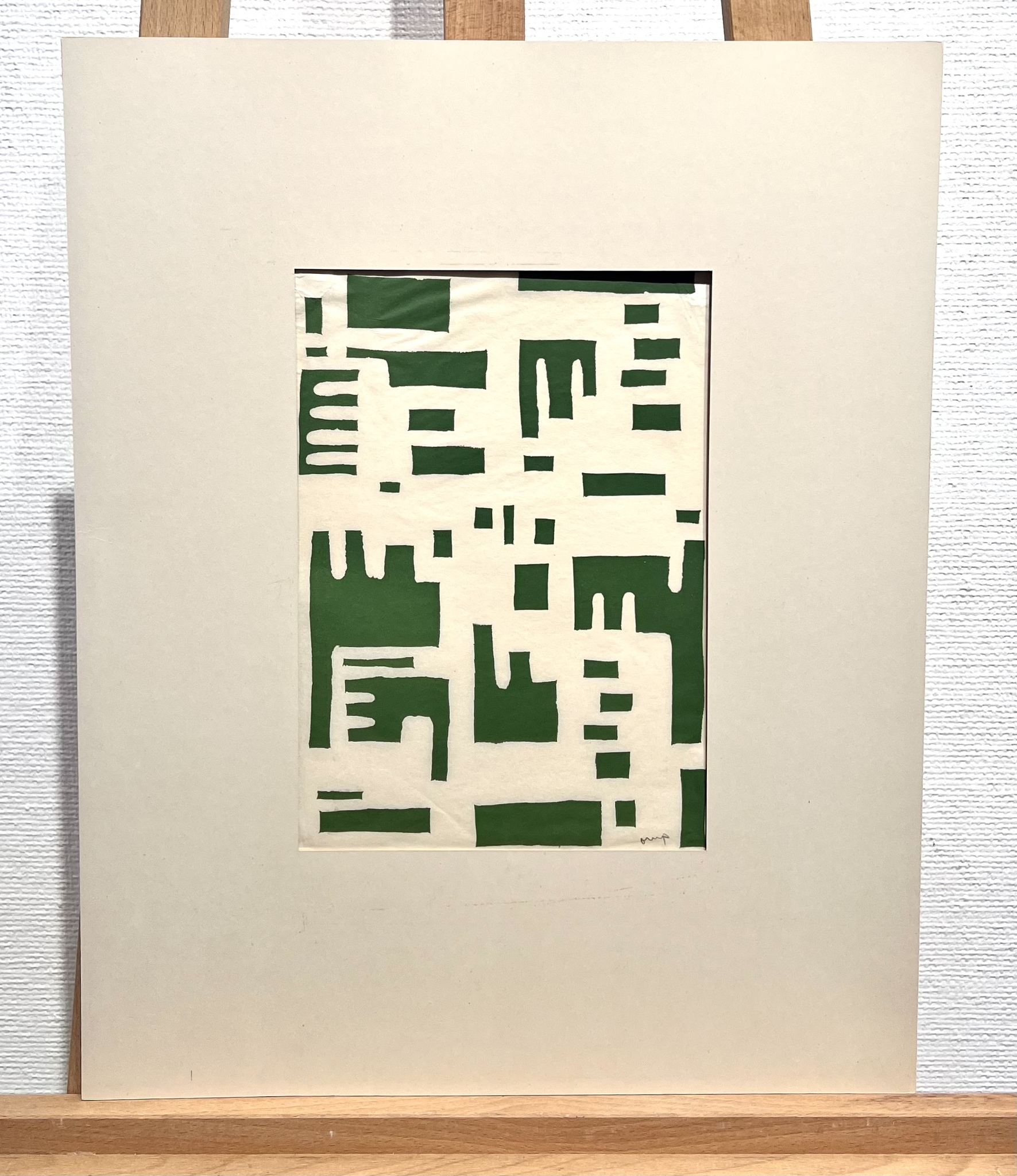 "Ingen titel" Träsnitt av Bengt Orup. 40x50 cm